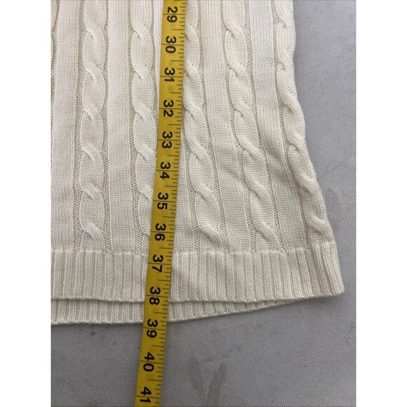 Calvin Klein Cable Knit Buckled Sweater Dress Women’s Size Medium Cozy Chic - Picture 7 of 8